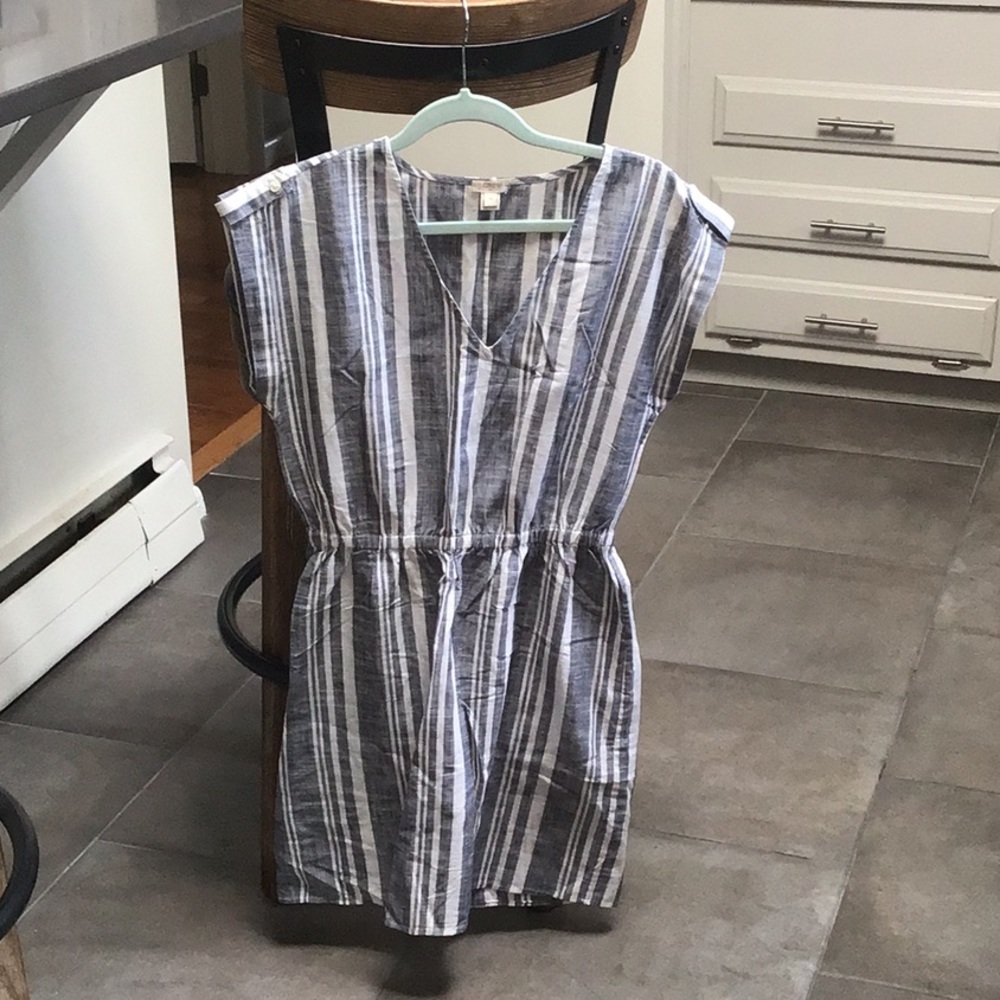 J.Crew Factory Striped V-neck Dress